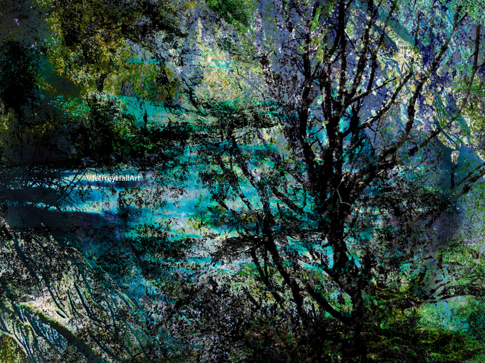 Trees Turquoise green